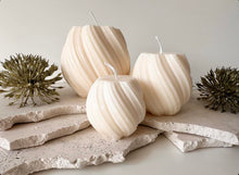 Load image into Gallery viewer, Set Of Three Soy Swirl Candles