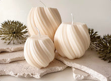 Load image into Gallery viewer, Set Of Three Soy Swirl Candles