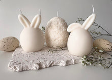 Load image into Gallery viewer, Easter Bunnies/Floral Egg Candle Set