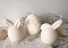 Load image into Gallery viewer, Easter Bunnies/Floral Egg Candle Set