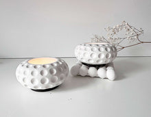 Load image into Gallery viewer, Ceramic Bobble Tea Light/Tray Set