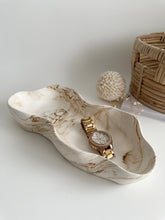 Load image into Gallery viewer, Amélié Beige Marbled Wave Dish/Bowl