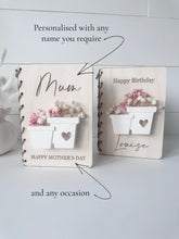Load image into Gallery viewer, Personalised Floral Card
