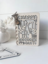 Load image into Gallery viewer, Bespoke Personalised Wooden Father's Day Card
