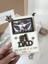 Load image into Gallery viewer, Number 1 Dad Personalised Wall Hanging