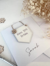 Load image into Gallery viewer, Personalised Detachable Flag Card