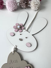 Load image into Gallery viewer, Personalised Bunny Wall Hanging