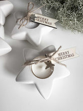 Load image into Gallery viewer, Set Of Two Christmas Star Tea Lights