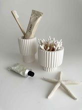 Load image into Gallery viewer, Ribbed Ceramic Storage Pots