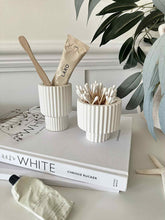 Load image into Gallery viewer, Ribbed Ceramic Storage Pots