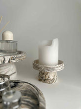 Load image into Gallery viewer, Monenegro Decorative Pedestal Tray Black/Beige