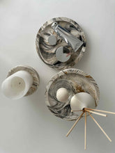 Load image into Gallery viewer, Monenegro Decorative Pedestal Tray Black/Beige