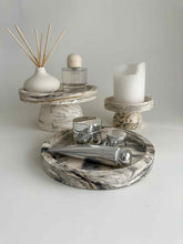 Load image into Gallery viewer, Monenegro Decorative Pedestal Tray Black/Beige