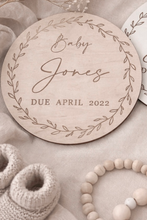 Load image into Gallery viewer, Personalised Baby Announcement Photo Prop