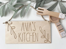 Load image into Gallery viewer, Toy Kitchen Personalised Sign
