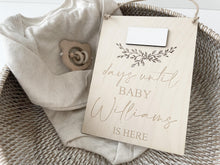 Load image into Gallery viewer, Personalised Baby Arrival Countdown Wall Hanging