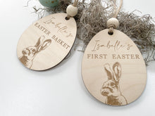Load image into Gallery viewer, First Easter/Basket Rabbit Personalised Tag