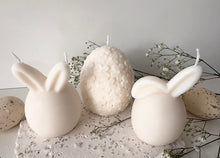 Load image into Gallery viewer, Easter Bunnies/Floral Egg Candle Set
