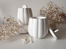 Load image into Gallery viewer, Fragrance Soy Wax Candle In Ceramic Curved Pot
