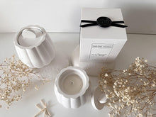Load image into Gallery viewer, Fragrance Soy Wax Candle In Ceramic Curved Pot
