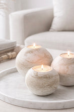 Load image into Gallery viewer, Verona Marble Tea Light Candle Holders
