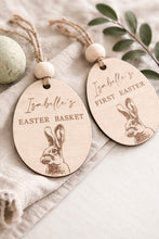 Load image into Gallery viewer, First Easter/Basket Rabbit Personalised Tag
