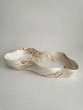 Load image into Gallery viewer, Amélié Beige Marbled Wave Dish/Bowl

