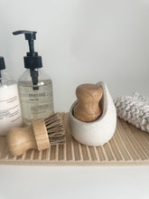 Load image into Gallery viewer, Wooden Brush &amp; Ceramic Holder
