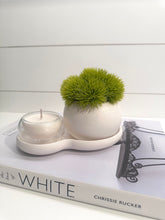 Load image into Gallery viewer, Artificial Plant, Tray &amp; Candle Set
