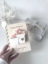 Load image into Gallery viewer, Personalised Floral Card
