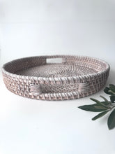 Load image into Gallery viewer, Rattan Serving Tray
