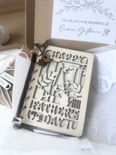 Load image into Gallery viewer, Bespoke Personalised Wooden Father's Day Card
