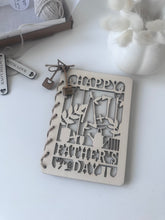 Load image into Gallery viewer, Bespoke Personalised Wooden Father's Day Card
