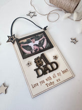 Load image into Gallery viewer, Number 1 Dad Personalised Wall Hanging

