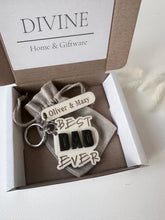 Load image into Gallery viewer, Best Dad Ever Personalised Keyring
