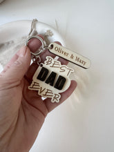 Load image into Gallery viewer, Best Dad Ever Personalised Keyring
