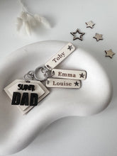 Load image into Gallery viewer, Super Dad Personalised Keyring
