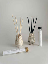Load image into Gallery viewer, Ceramic Reed Diffuser Set – Sea Minerals &amp; Sage

