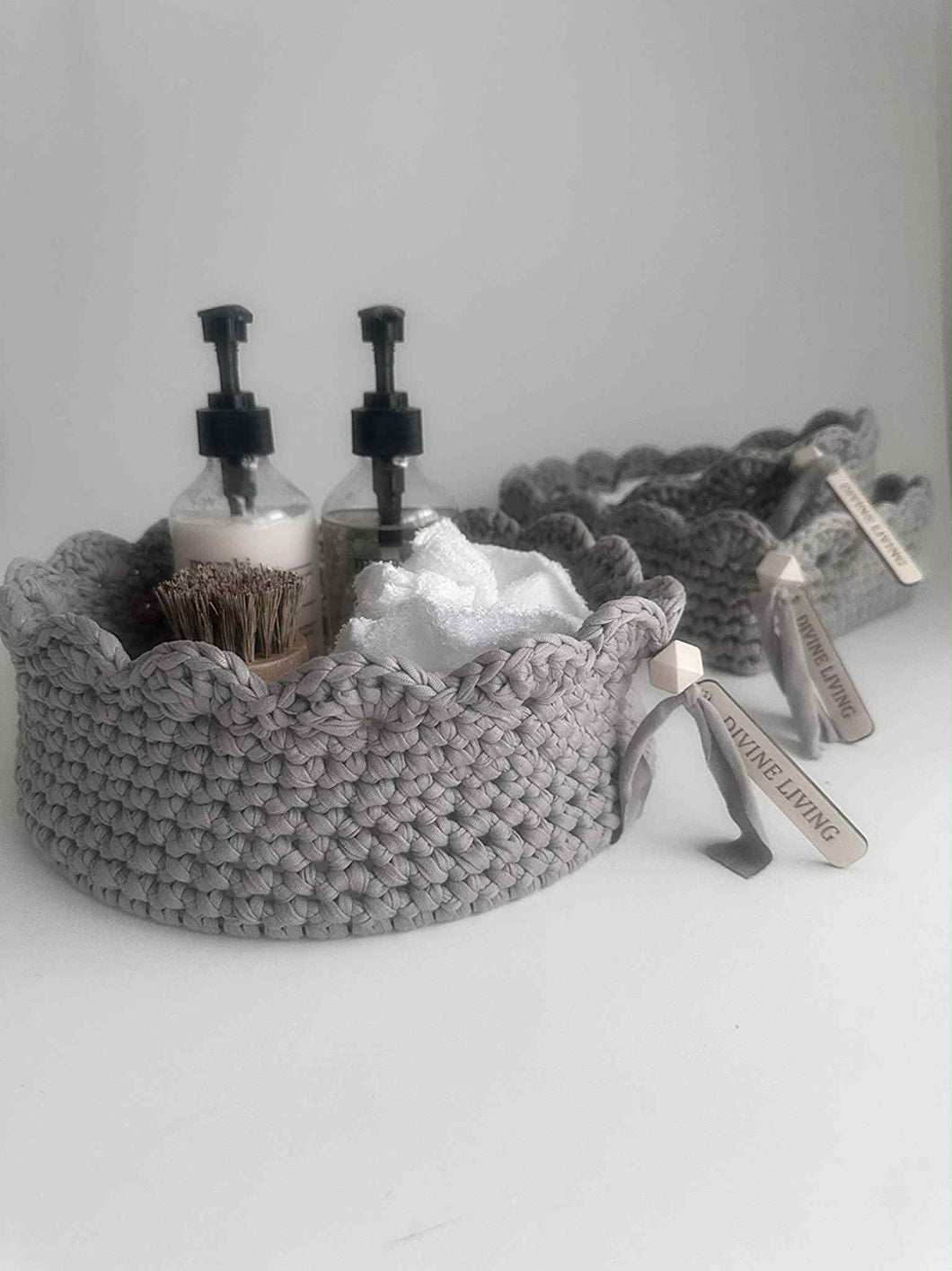 Scalloped Storage Baskets