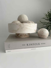 Load image into Gallery viewer, Martinique Marbled Pedestal Bowl

