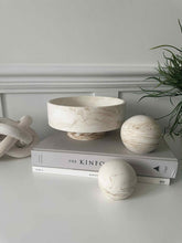 Load image into Gallery viewer, Martinique Marbled Pedestal Bowl

