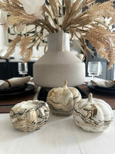 Load image into Gallery viewer, Autumn Marbled Pumpkin Décor
