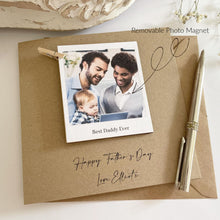 Load image into Gallery viewer, Happy Father&#39;s Day Card With Photo Keepsake
