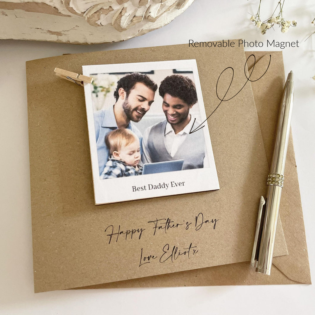 Happy Father's Day Card With Photo Keepsake