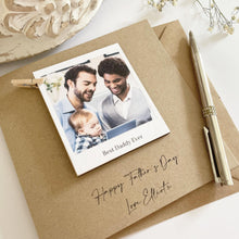 Load image into Gallery viewer, Happy Father&#39;s Day Card With Photo Keepsake
