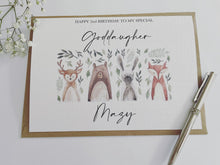 Load image into Gallery viewer, Personalised Goddaughter Birthday Card
