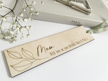 Load image into Gallery viewer, Personalised Mum Book Mark Gift
