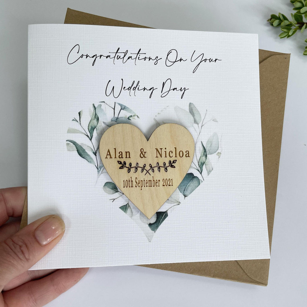 Congratulations On Your Wedding Botanical Card