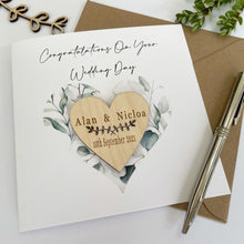 Load image into Gallery viewer, Congratulations On Your Wedding Botanical Card
