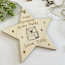 Load image into Gallery viewer, Christmas Personalised Bear/Penguin  Star
